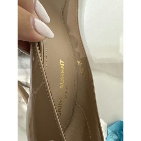 Saint Laurent Nude Patent Leather Pumps - Size 40.5 with Box & Dustbag - Picture 3 of 5